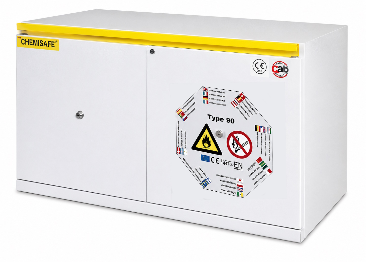 ARMADIO DI SICUREZZA FIRE UB 2 PORTE - TYPE 90 MIN