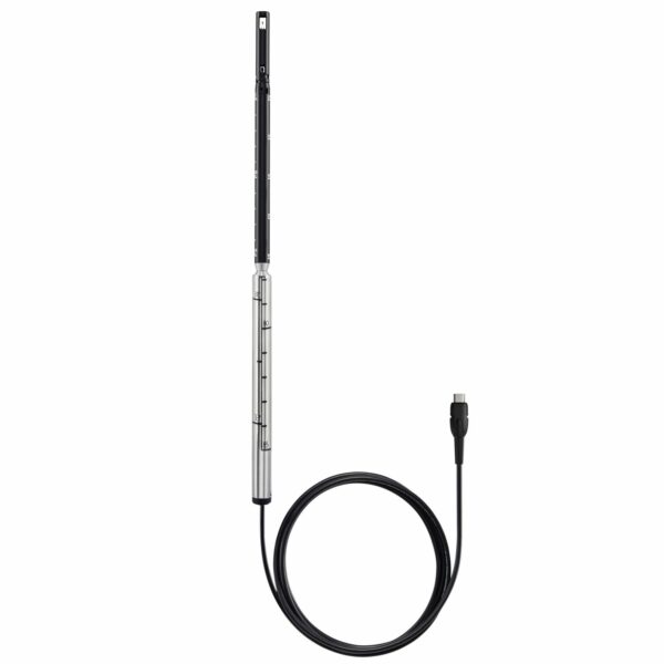 Hot wire probe (digital) including temperature sensor