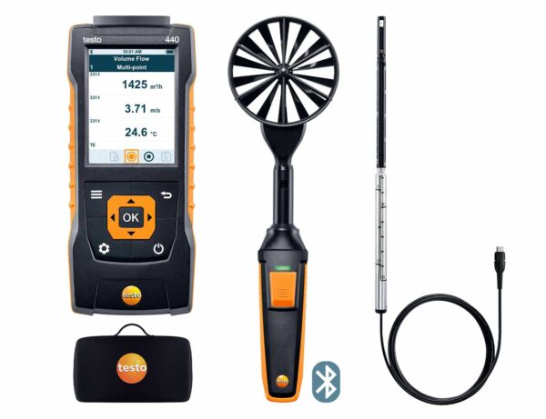 testo 440 Air Flow ComboKit 1 with Bluetooth®t 1 with Bluetooth