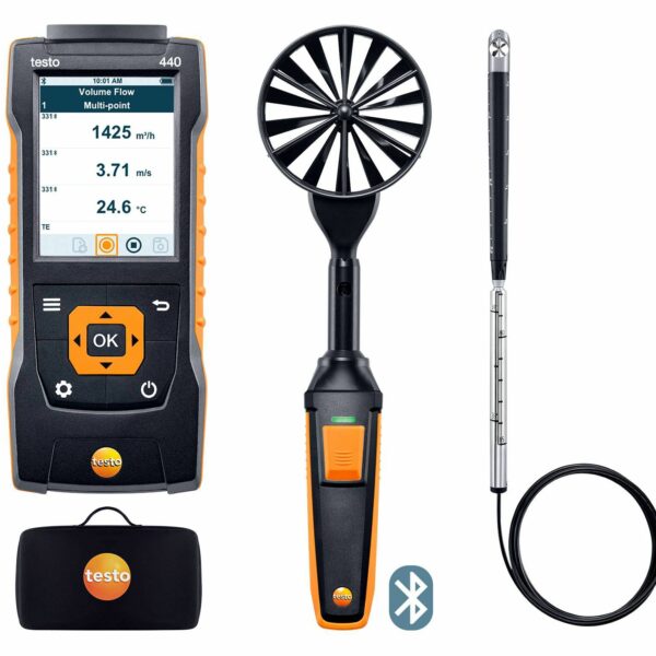 testo 440 Air Flow ComboKit 2 with Bluetooth®