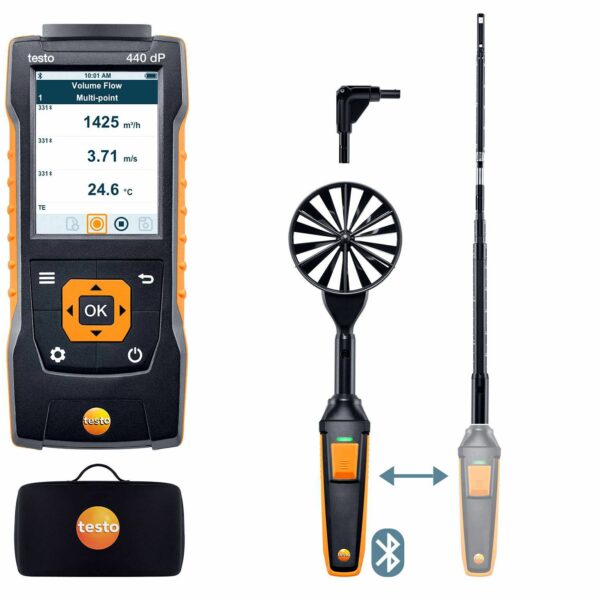 testo 440 Delta P Air Flow ComboKit 1 with Bluetooth®