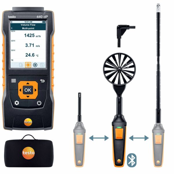 testo 440 Delta P Air Flow ComboKit 2 with Bluetooth®