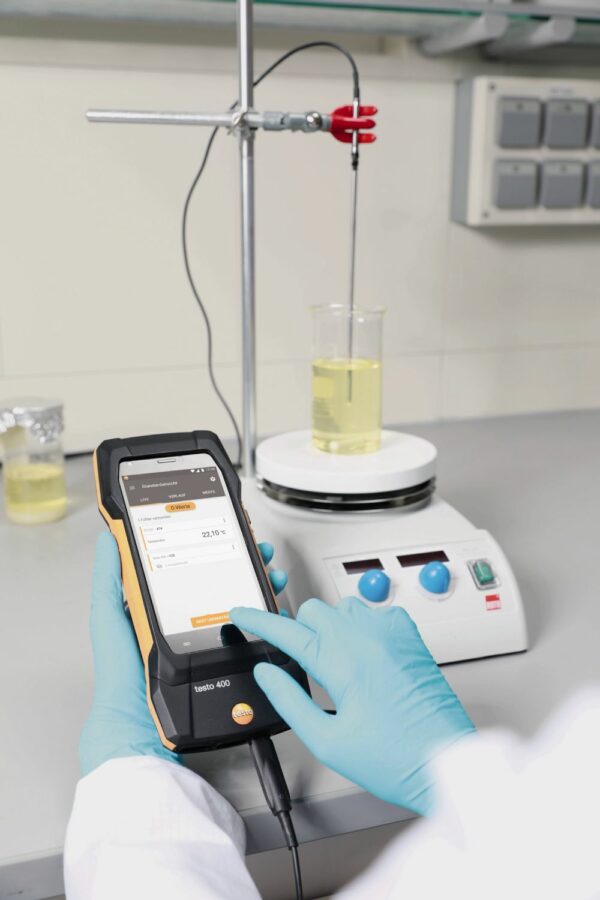 Application glass-coated laboratory probe (digital)