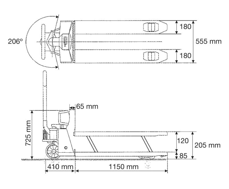 Transpallet pesatore KERN VHB 2T1 - immagine 4