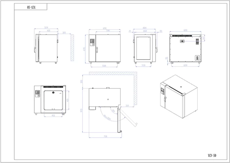 Stufa TCN 50 NEW a convezione naturale - immagine 2