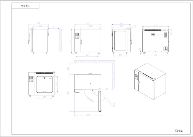 Stufa TCN 115 NEW a convezione naturale - immagine 3
