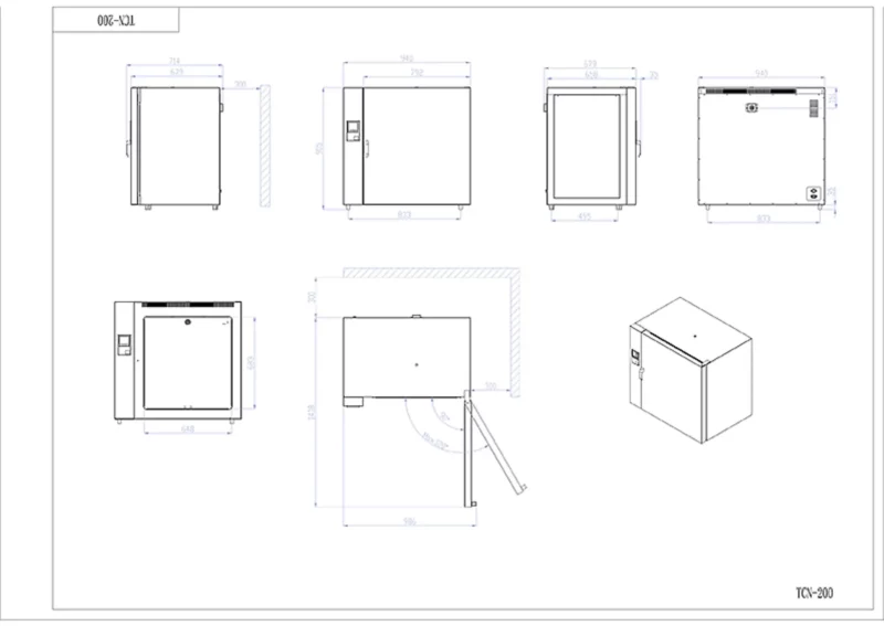 Stufa TCN 200 NEW a convezione naturale - immagine 3