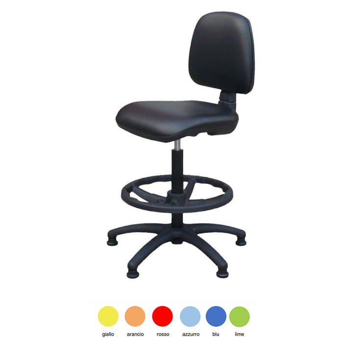SGABELLO STRUTTURA CON POGGIAPIEDI 7001