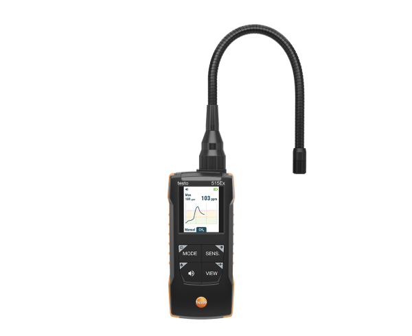 TESTO 515-EX CERCAFUGHE CERTIFICATO ATEX, DOPPIO SENSORE GAS(METANO) E IMPIANTI F-GAS