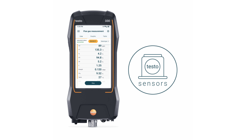 kit testo 330 - Analizzatore di combustione con sensori O₂ e CO - immagine 3