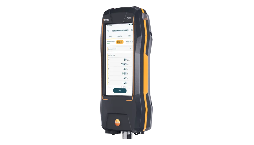 kit testo 330 - Analizzatore di combustione con sensori O₂ e CO - immagine 5